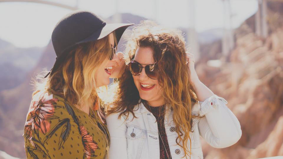 women smiling