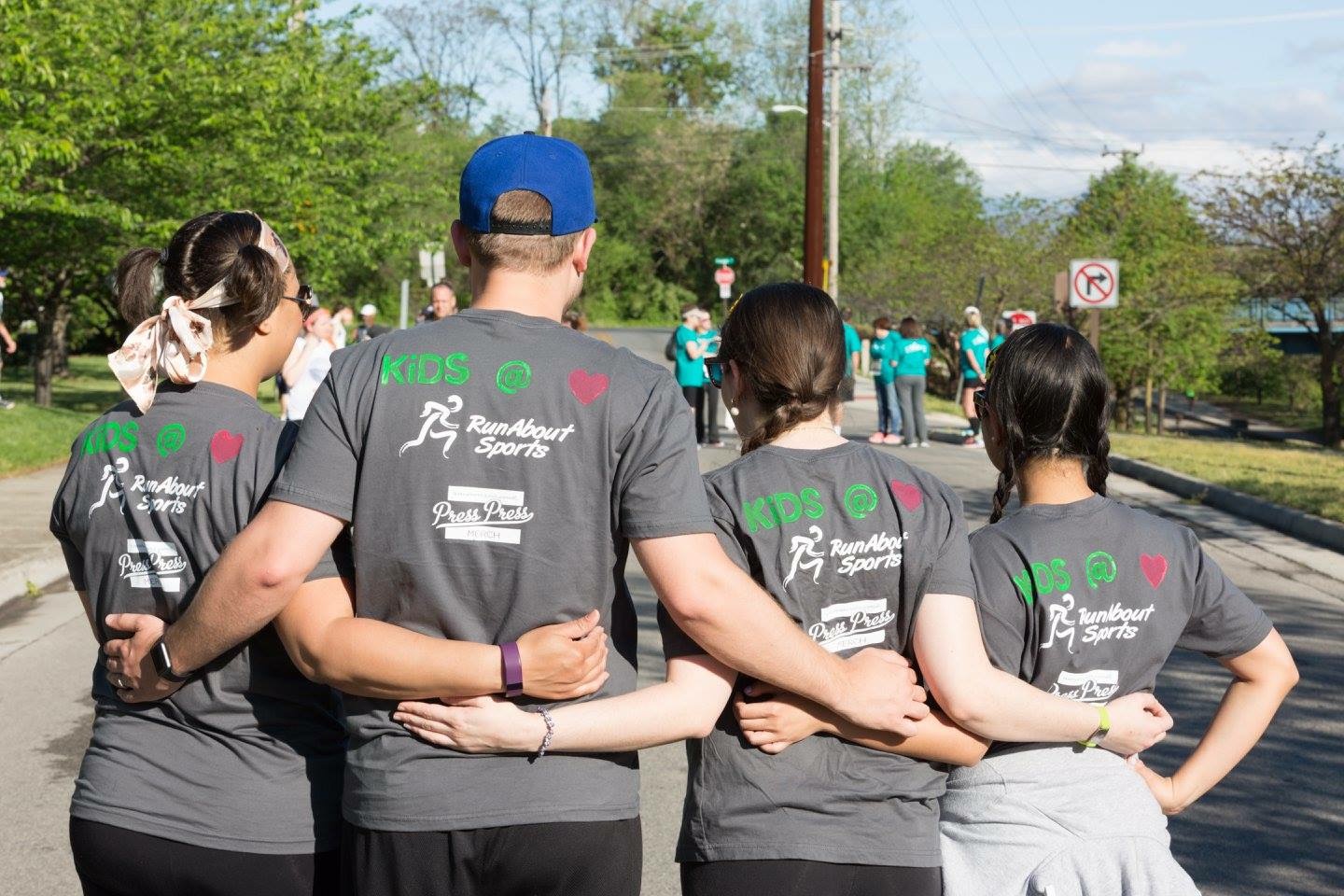 Pediatric residents picture of resident's t-shirt back for relay race