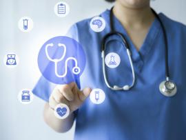 Person with stethoscope