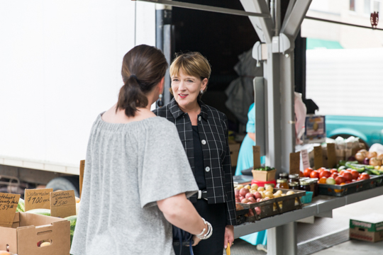 Nancy on the Roanoke City Market