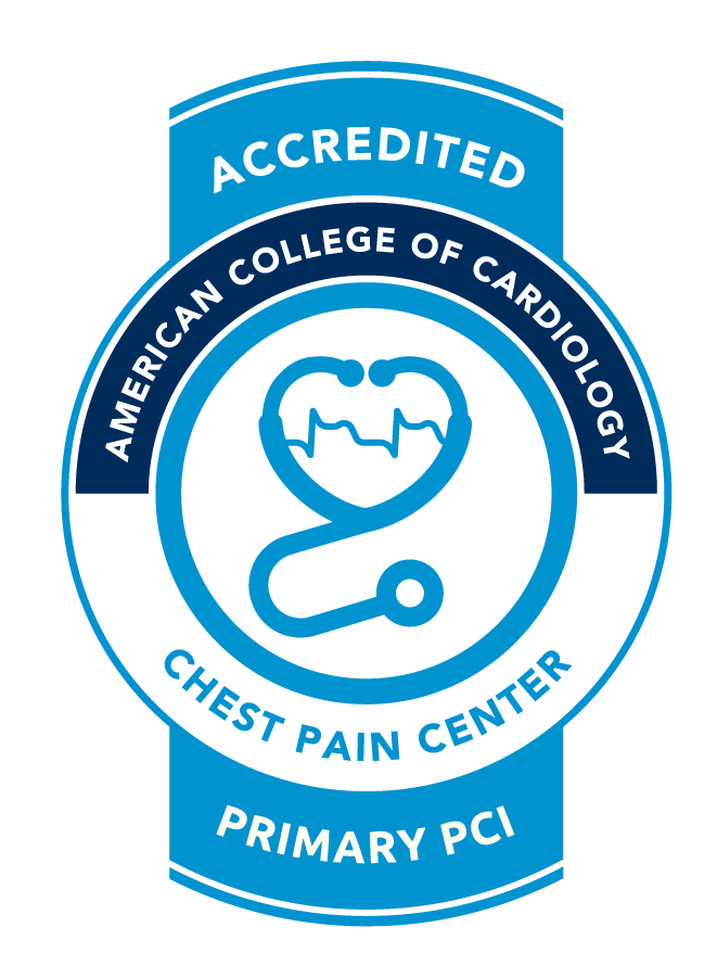 The Chest Pain Center at Carilion Roanoke Memorial Hospital is nationally accredited by the American College of Cardiology (ACC) Accreditation Services.