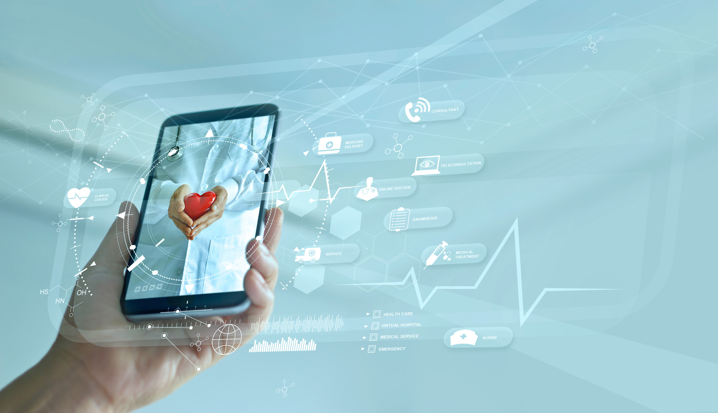 Diagnostics and online medical consultation on smartphone