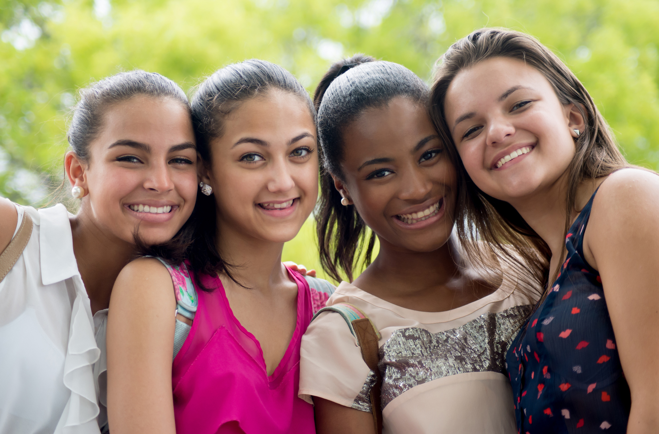 Group of young girls