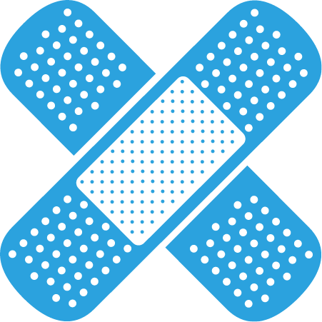 Stop The Flu bandaid illustration