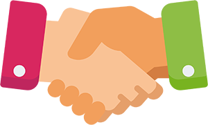 graphic of handshake