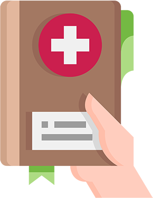 graphic of medical book