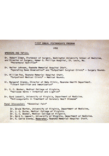 1950 photo of postgraduate program