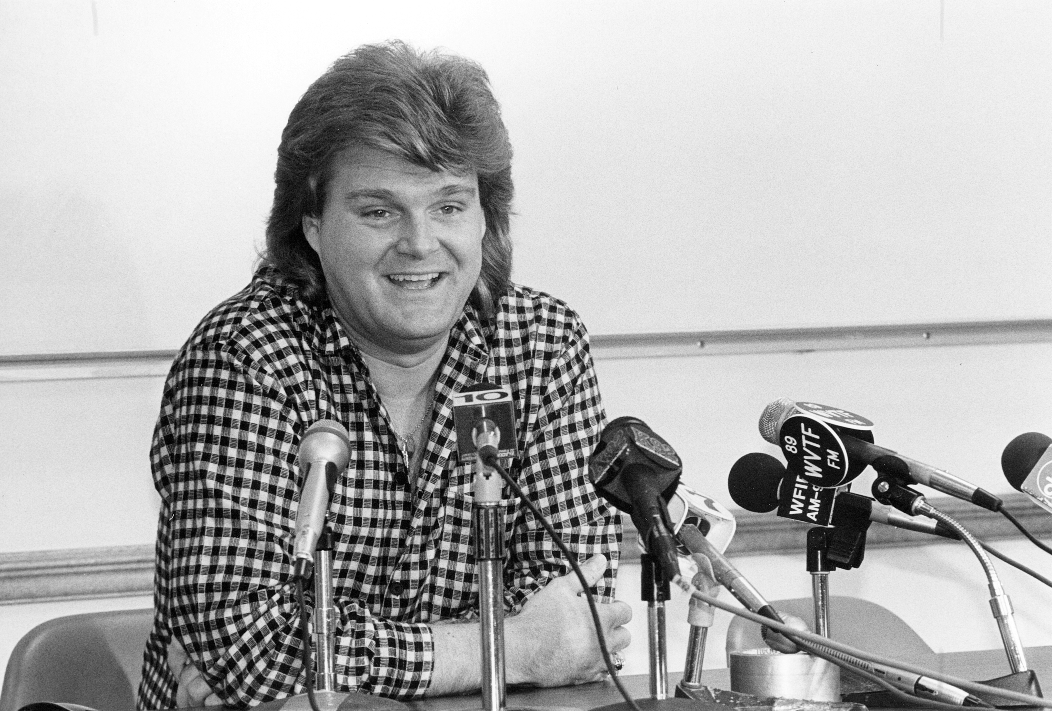 Ricky Skaggs at a press conference