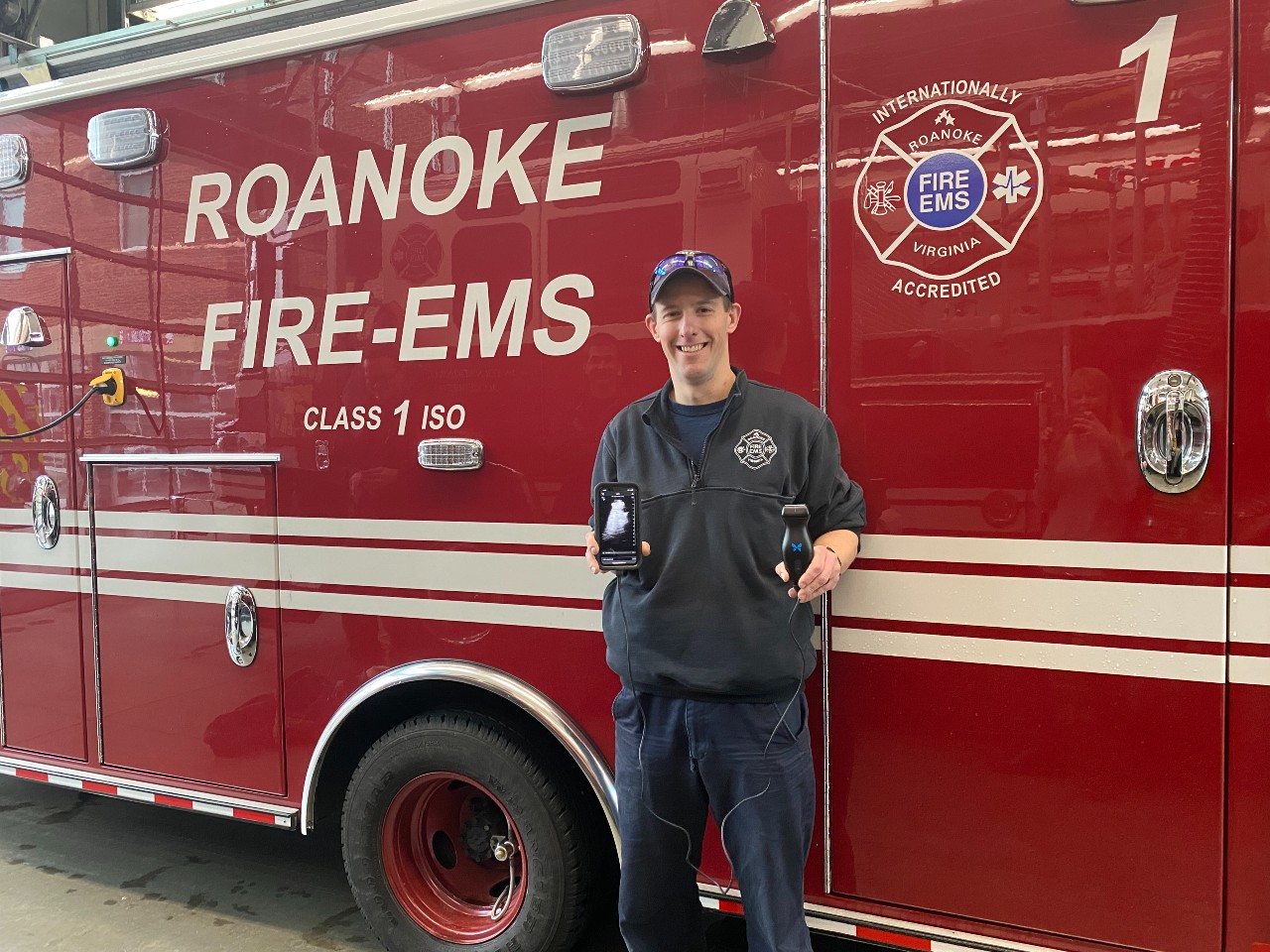 Roanoke City EMS with ultrasound technology