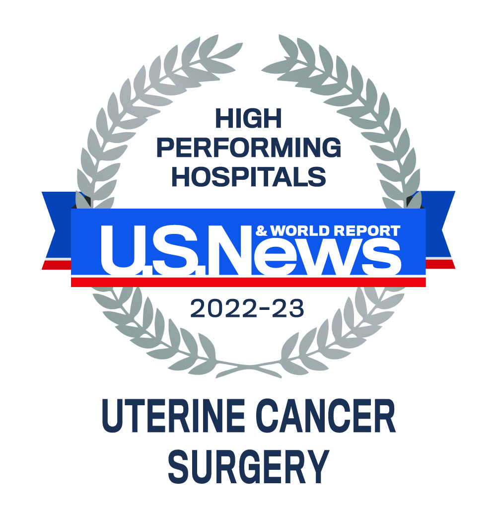 US News & World Report Uterine Cancer Surgery emblem