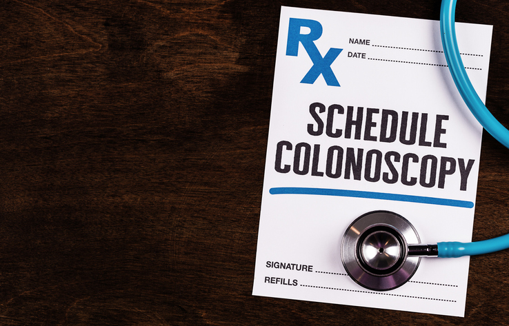 a note saying schedule colonoscopy
