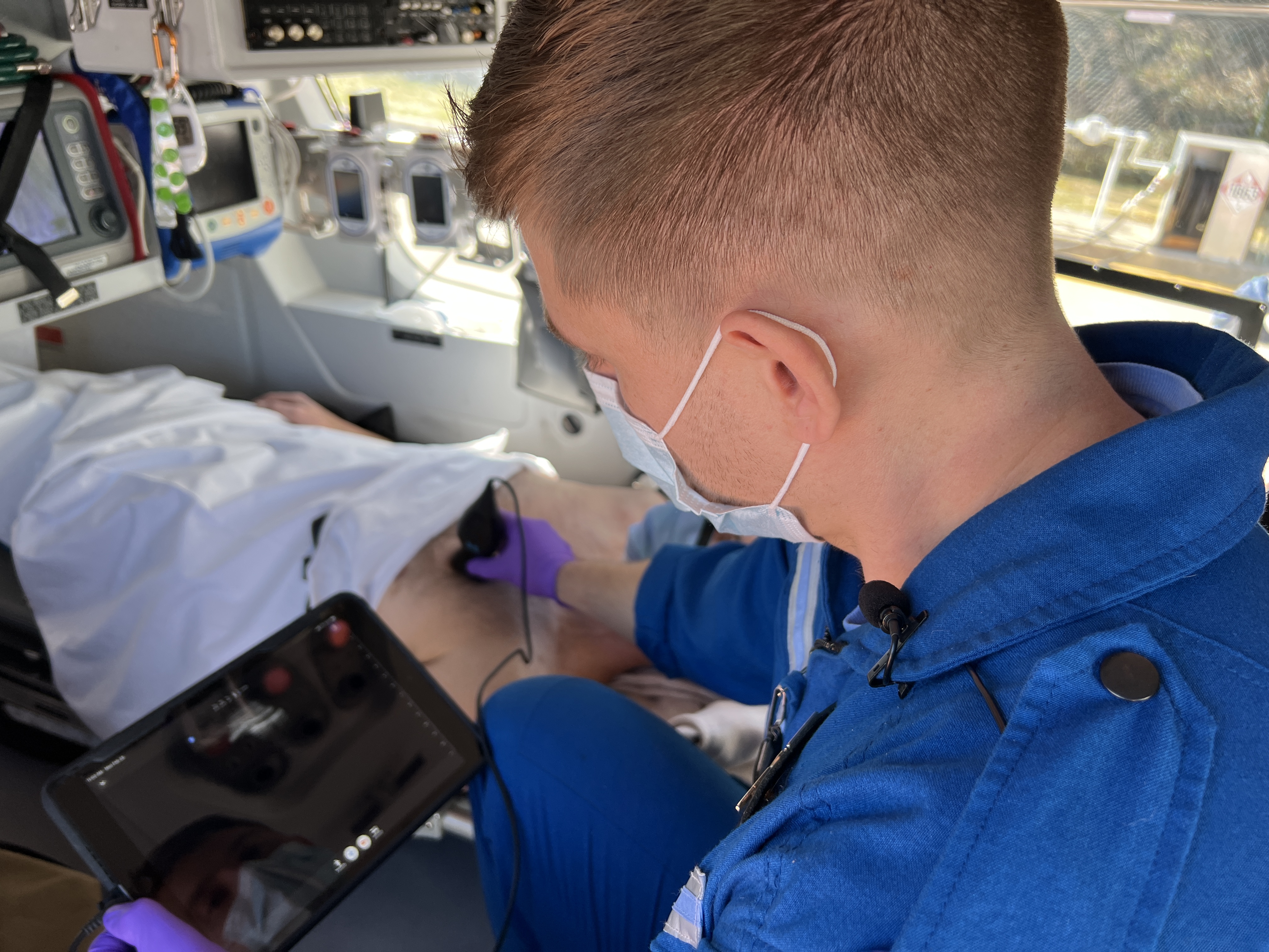 Life guard using portable ultrasound