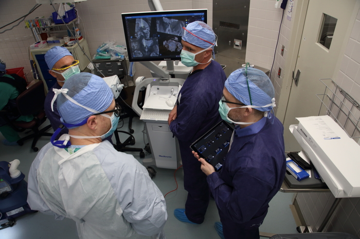 Dr. Witcher and team in surgery 