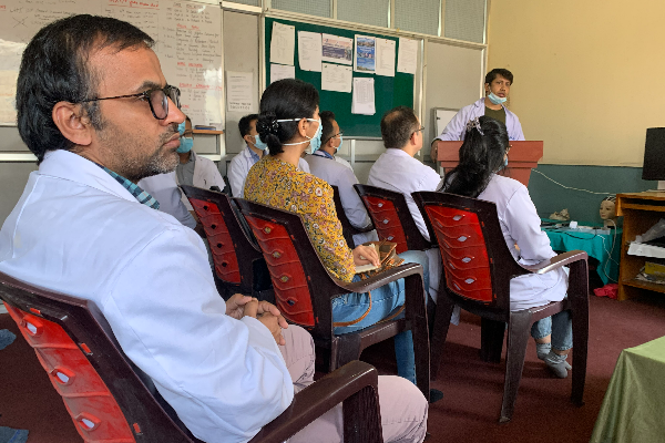 resident hospital classroom nepal