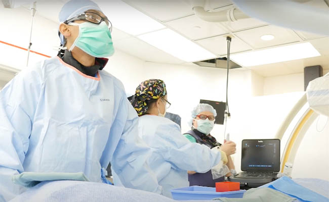 Dr. Patel in IR Suite