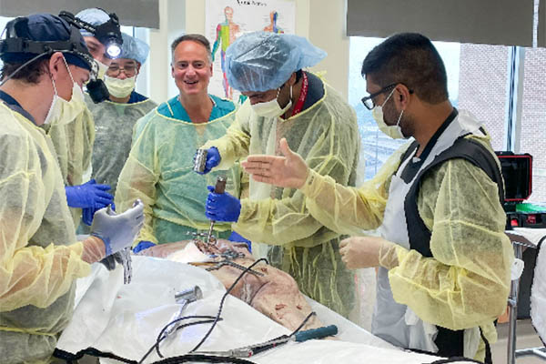 Dr. V Patel teaching