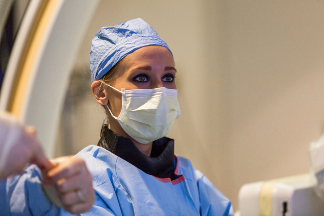 Dr. Rogers in surgery