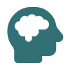 Head icon with brain