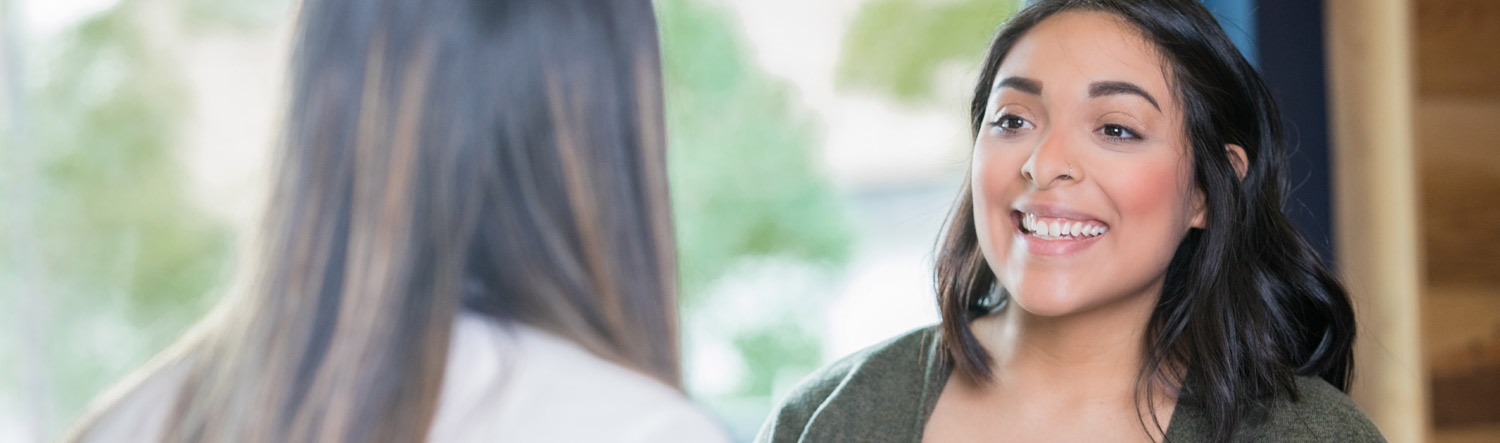 Woman speaks to OB-GYN