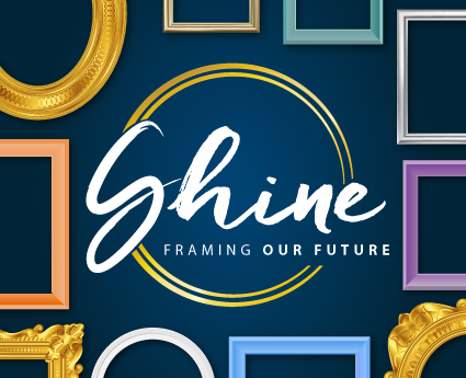Shine 2024 themed graphic