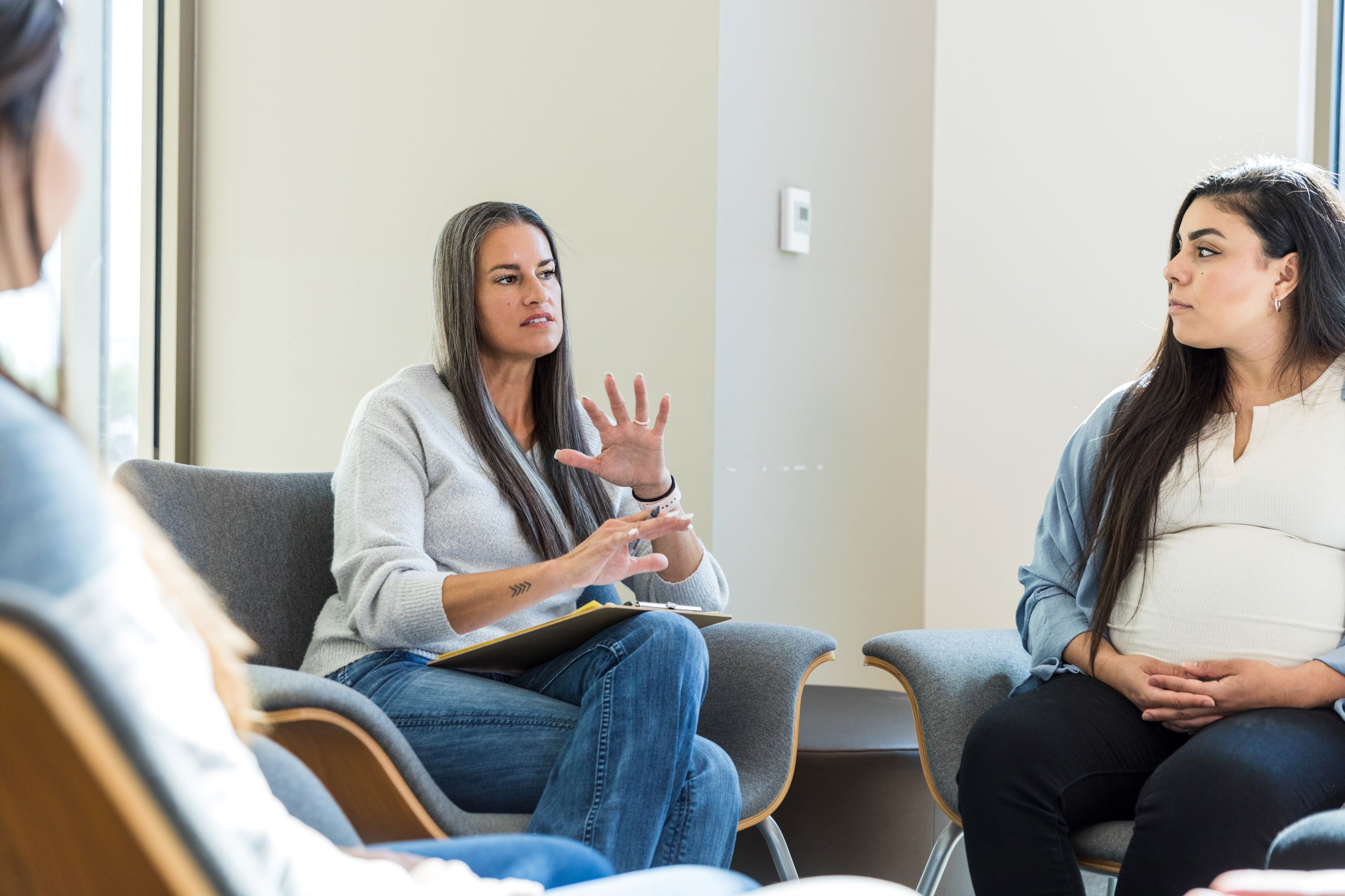 Council members talking