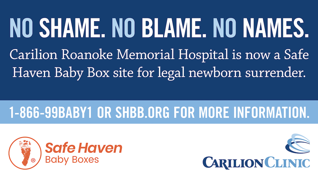 Safe Haven Baby Box at Carilion Roanoke Memorial Hospital image