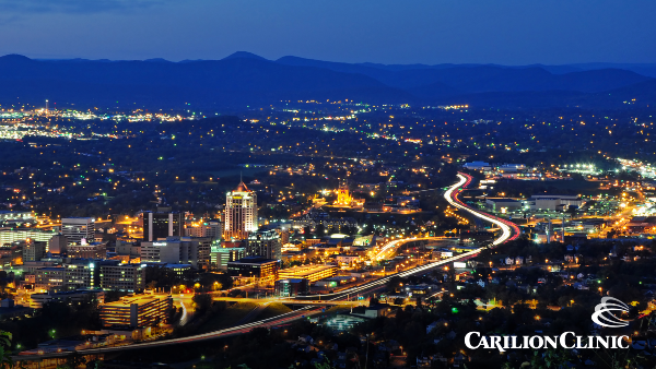 Roanoke at night 600x300 image