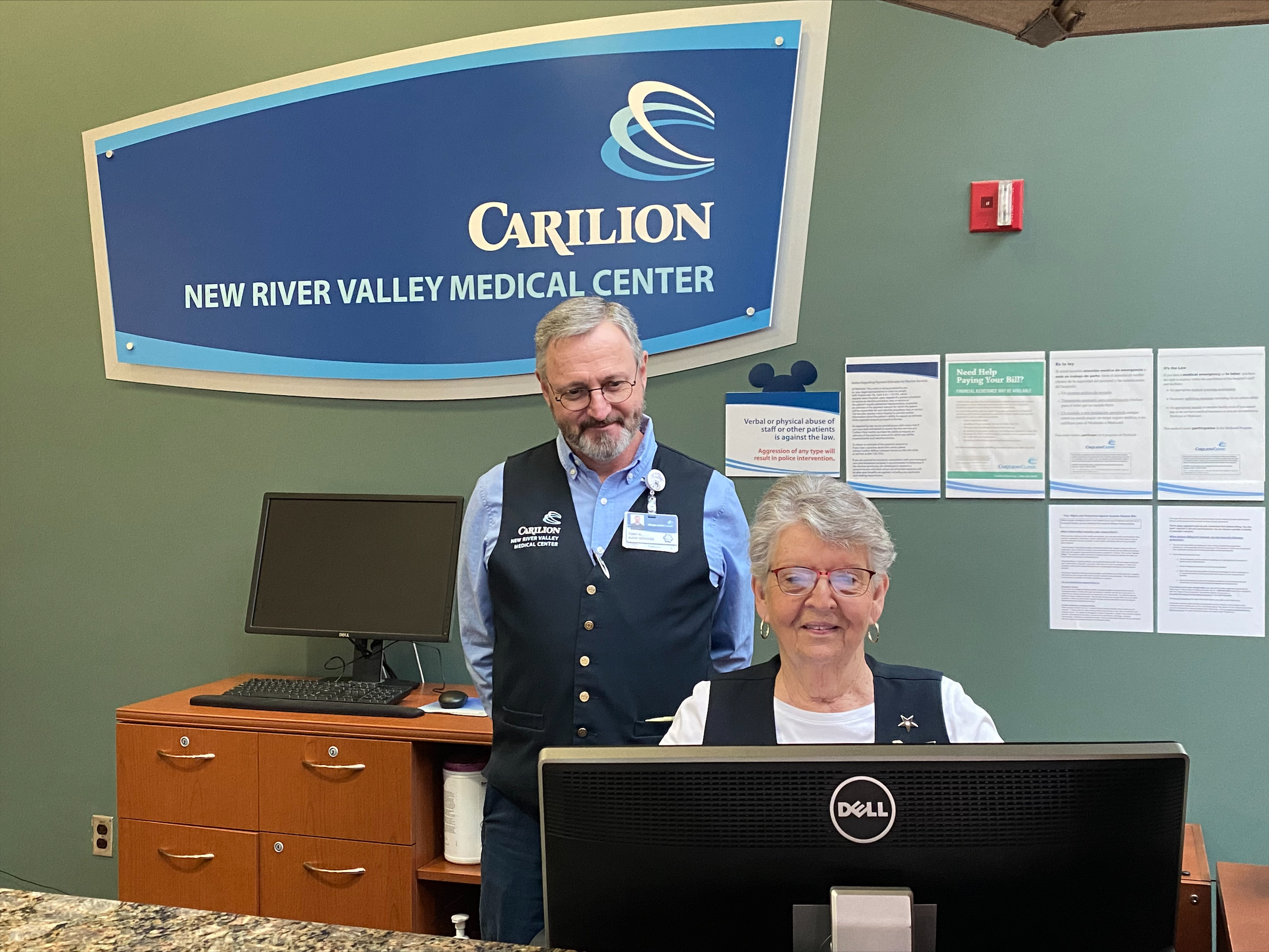 picture of volunteers at CNRV information desk