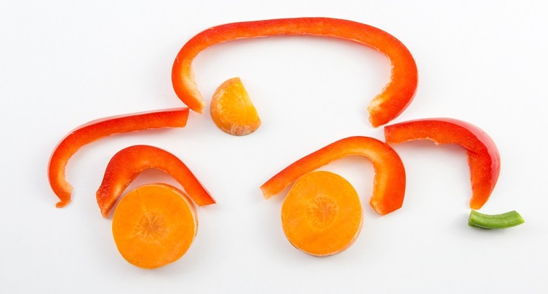 cut pieces of vegetables